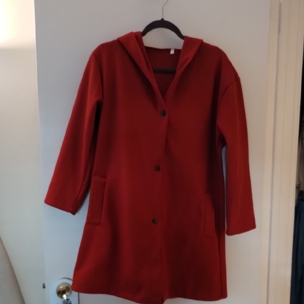 Women's Rust Hooded Coat size S